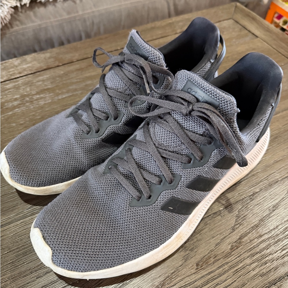 Adidas Men's Charcoal and Black Sneakers size 12